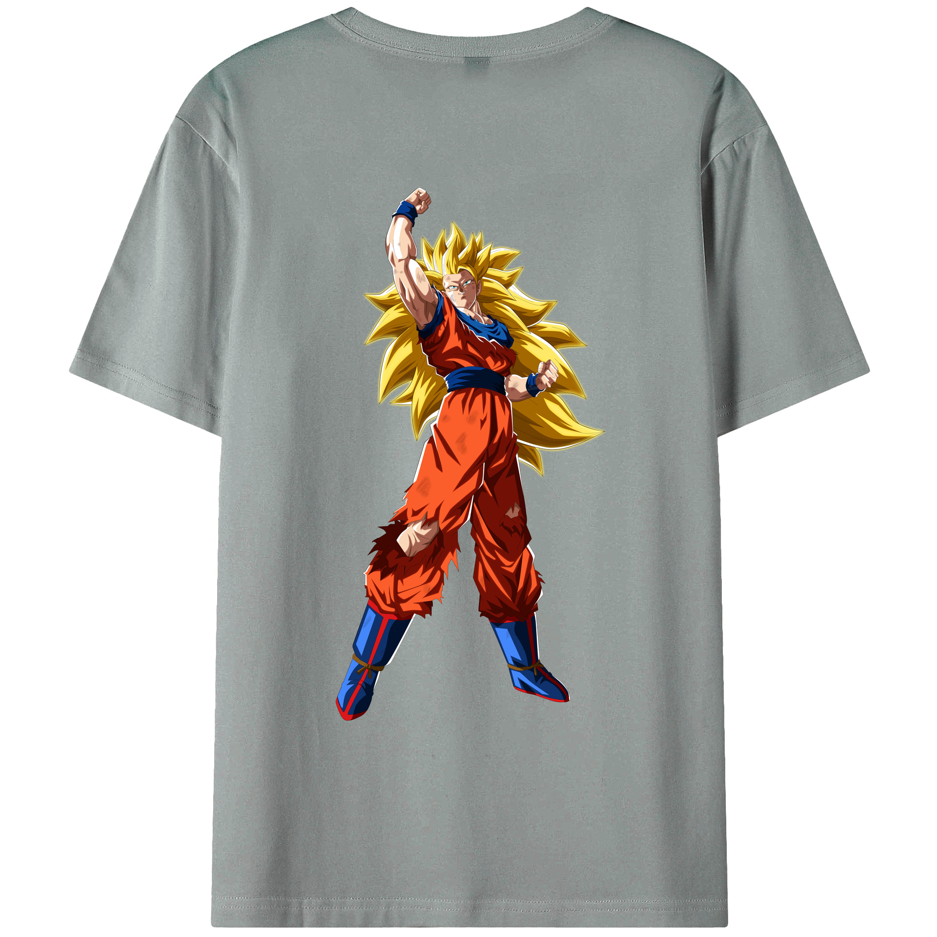 （画像用） ドラゴンボール 孫悟空（そん ごくう）Son Goku カカロット DRAGON BALL Kakarotto 綿100％ メンズ半袖Tシャツ（バックプリント） 通気性